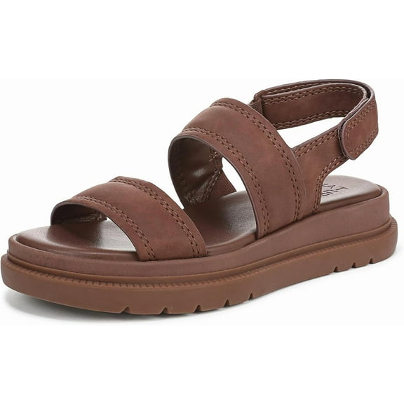 Naturalizer Women's Attract Slingback Platform Sandal Cappuccino Brown 11W