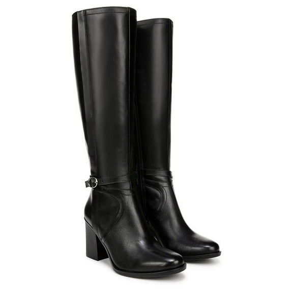 Naturalizer Women's Black Leather Kamila Knee High Boots 11M