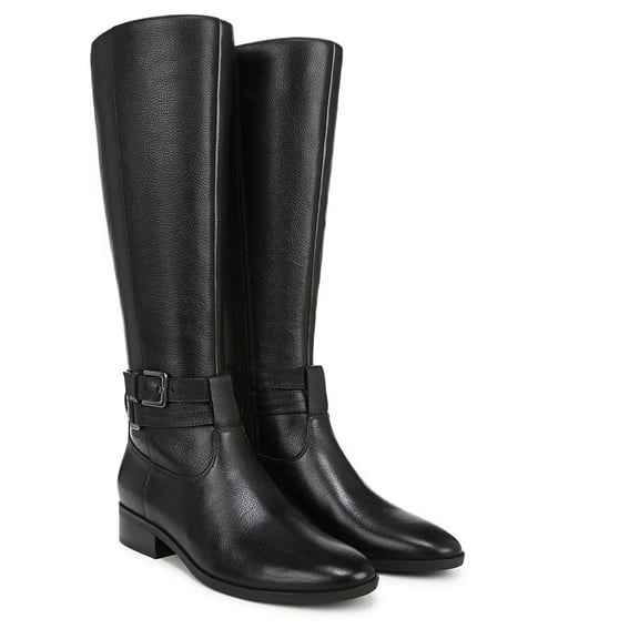 Naturalizer Women's Black Leather Rory Knee High Narrow Calf Boots 7.5M