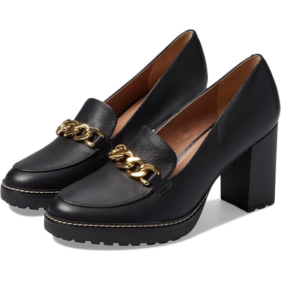 Naturalizer Women's Callie-Moc Loafer Pumps Black Leather 9.5M