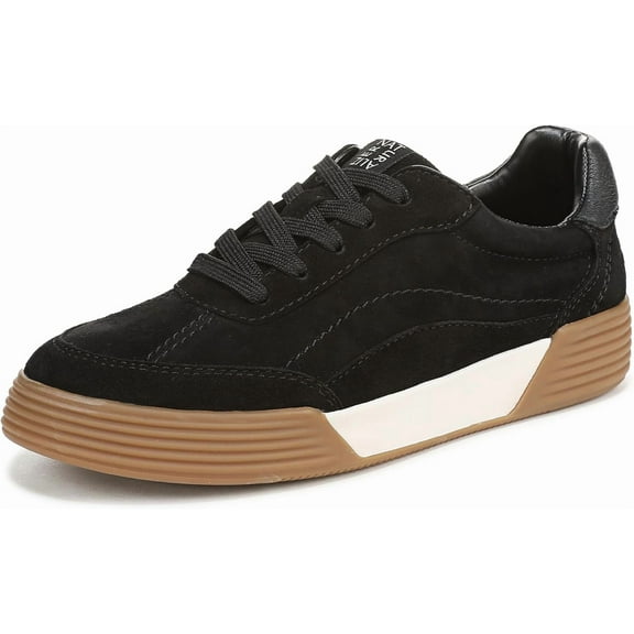 Naturalizer Women's Cami Lace Up Sneaker Black Suede 8M