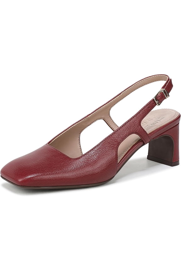 Women's Carmen Slingback Pump Cranberry Red Leather 12W