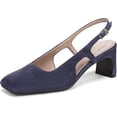 thumbnail image 1 of Naturalizer Women's Carmen Slingback Pump Midnight Blue Suede 10W, 1 of 6