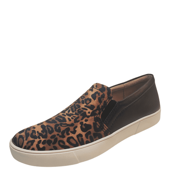 Naturalizer Women's Casual Shoes Marianne Slip On Sneakers 10.5M Brown Black Cheetah