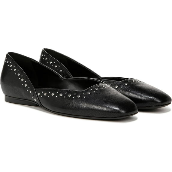Naturalizer Women's Cody Ballet Flat Black Studs 8M