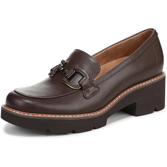 Naturalizer Women's Corrine Platform Loafer Dark Brown 9W