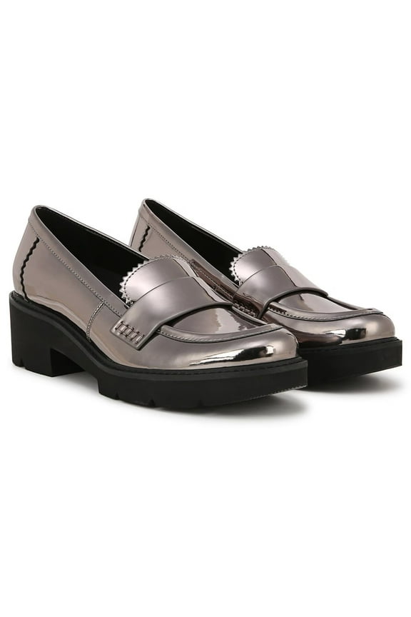 Women's Dakota Lug Loafer Pewter Patent 7.5W