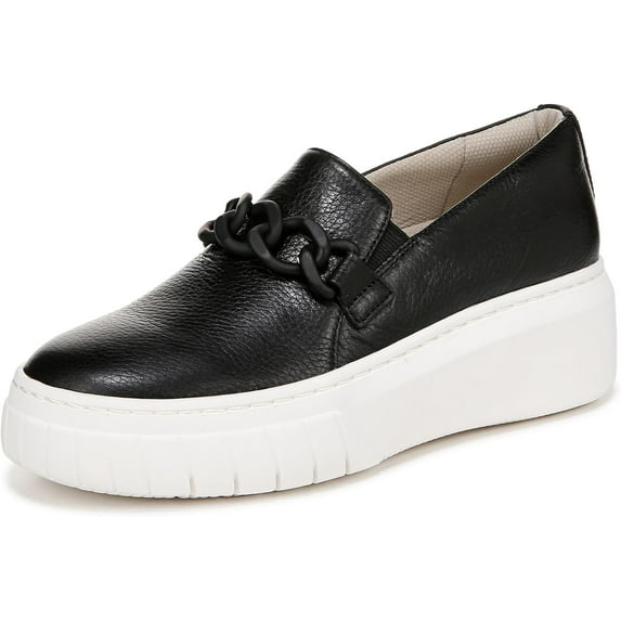 Naturalizer Women's Daphne Slip-On Platform Sneaker Black Pebble 9.5M