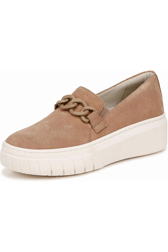 Women's Daphne Slip-On Platform Sneaker Camel Brown Suede 6M