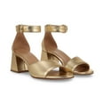 thumbnail image 1 of Naturalizer Women's Dark Gold Leather Verly Dress Sandals 8.5M, 1 of 5
