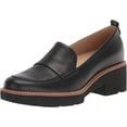 thumbnail image 1 of Naturalizer Women's Darry Lug Sole Heeled Loafer Black 7.5M, 1 of 7