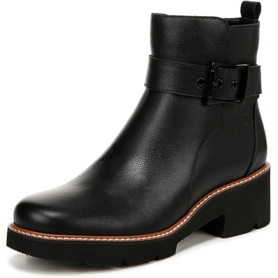 Naturalizer Women's Darry Strap Bootie Black Leather 7.5W