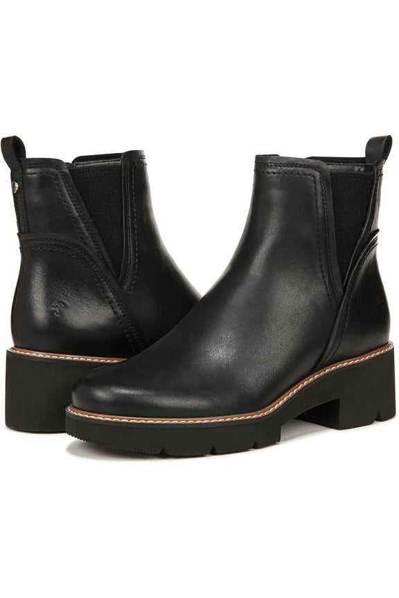 Women's Darry Water Repellent Ankle Boot Black Leather 8WW
