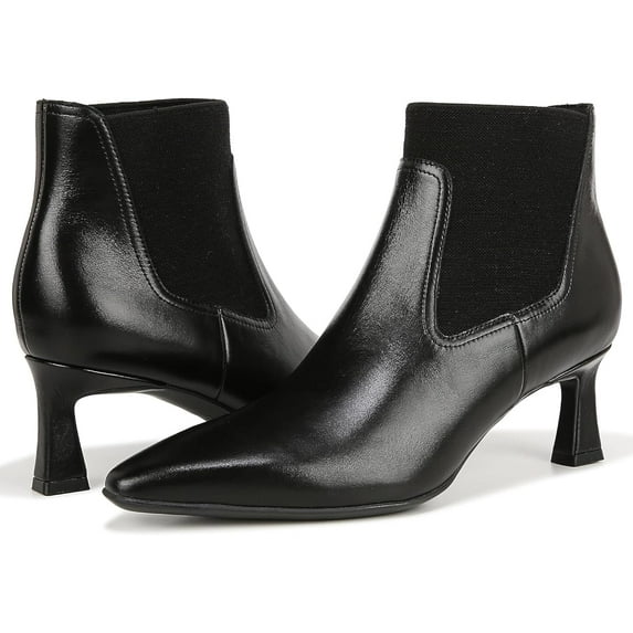 Naturalizer Women's Daya Ankle Boot Black Leather 10M