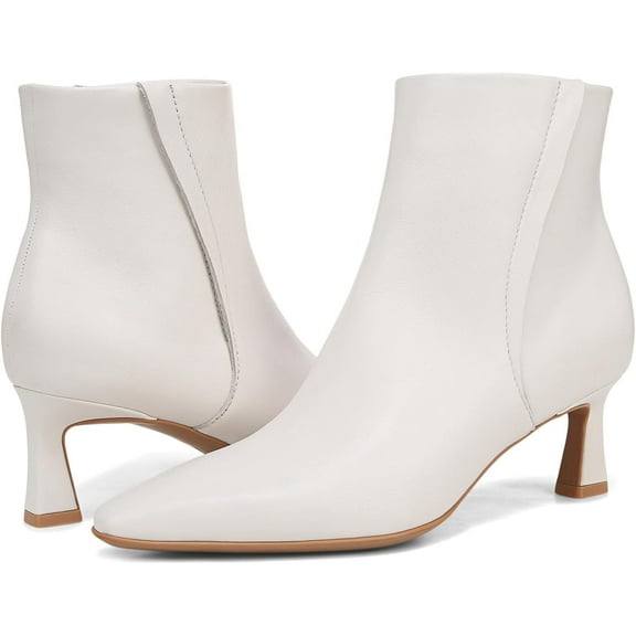 Naturalizer Women's Deesha Ankle Boot Warm White Leather 10W