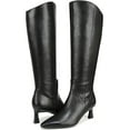 thumbnail image 1 of Naturalizer Women's Deesha Knee High Boot Black Leather Wide Calf 8M, 1 of 5