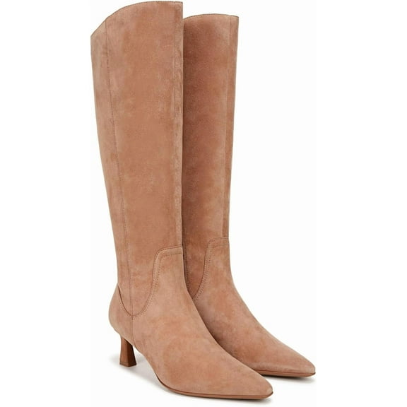 Naturalizer Women's Deesha Knee High Boot Cafe Brown Suede Extra Wide Calf 10W