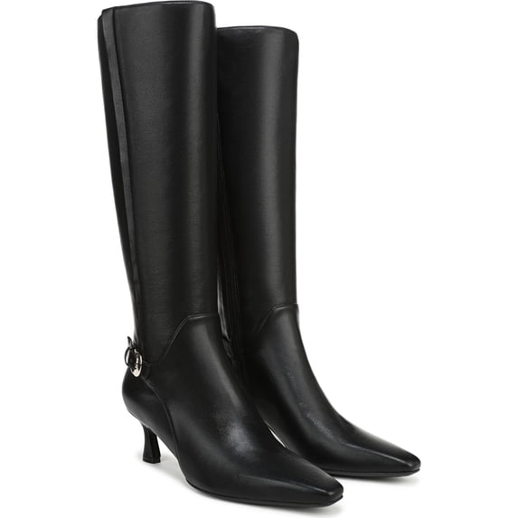 Naturalizer Women's Eartha Knee High Boot Black Wide Calf 8W