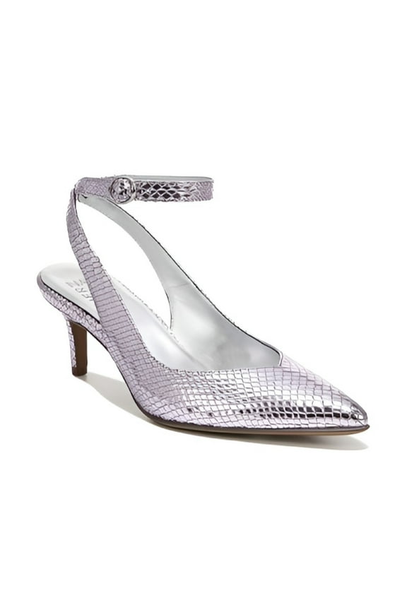 Women's Eliya Slingback Pumps Rosa Metallic Snake Print 7W