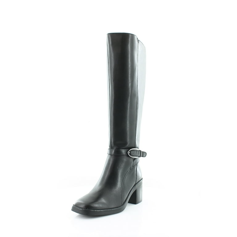 Naturalizer Women s Elliot Knee High Boots Black Leather Wide Calf