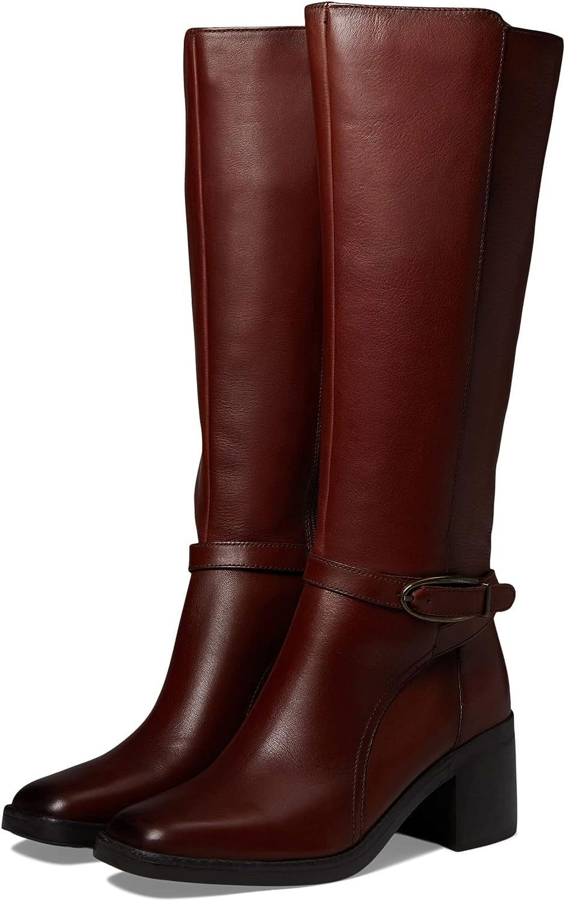 Naturalizer Elliot Women's Boots Terra Cotta Brown Leather Size