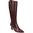 thumbnail image 1 of Naturalizer Women's Emily Knee High Boot Cranberry Red Croco 9.5M, 1 of 5