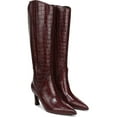 thumbnail image 1 of Naturalizer Women's Emily Knee High Boot Cranberry Red Croco Extra Wide Calf 8W, 1 of 5