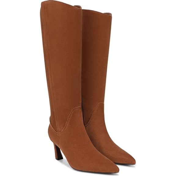 Naturalizer Women's Emily Knee High Boot Dark Chestnut Brown Extra Wide Calf 11XW