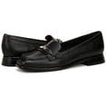 thumbnail image 1 of Naturalizer Fabienne Women's Loafers & Slip-Ons Black Pebbled Leather Size 9 W, 1 of 5