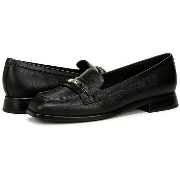Naturalizer Fabienne Women's Loafers & Slip-Ons Black Pebbled Leather Size 9 W