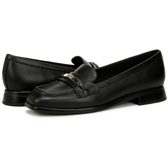 Naturalizer Fabienne Women's Loafers & Slip-Ons Black Pebbled Leather Size 9 W