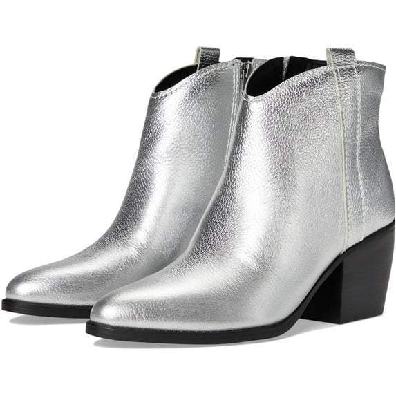 Naturalizer Women's Fairmont Ankle Boot Silver Metallic 5M