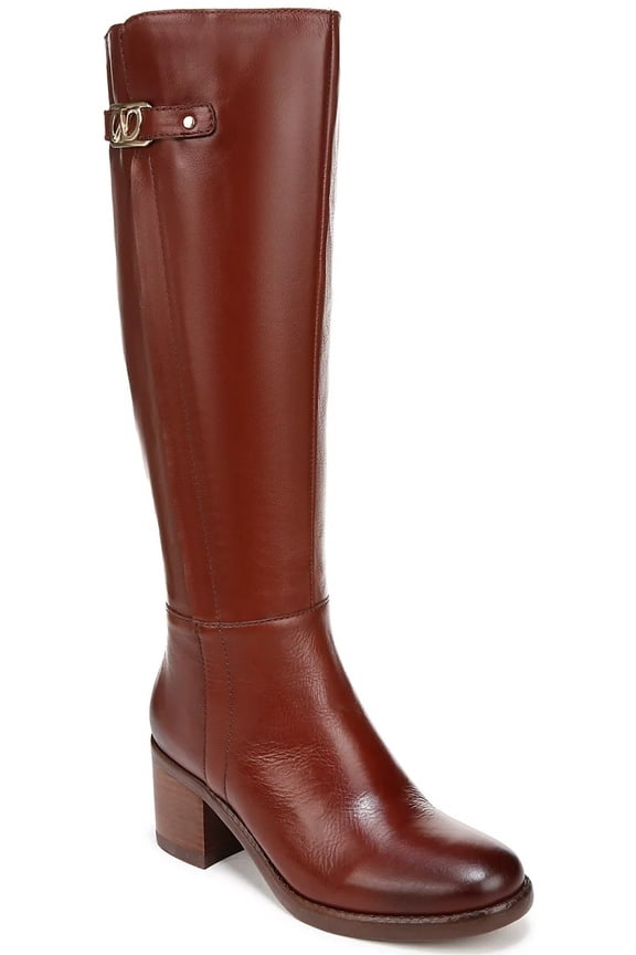 Women's Fannie Block Heel Knee High Boot Saddle Tan 10M