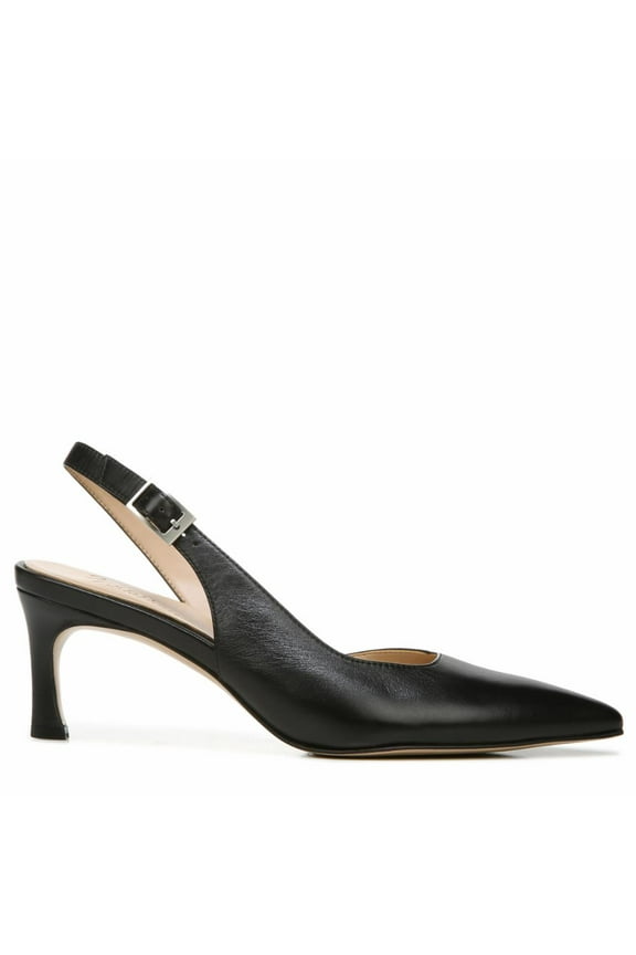 Naturalizer Women's Felicia Slingback Heels Black Leather 5M