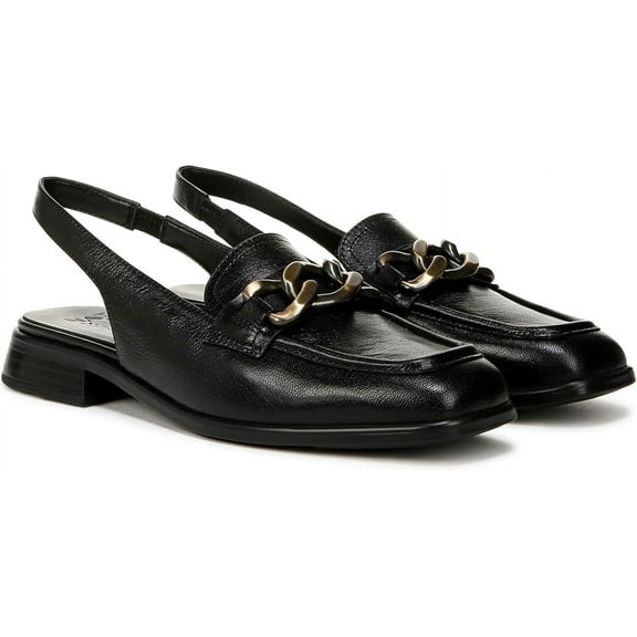 Naturalizer Frances Women's Loafers & Slip-Ons Black Leather Size 6.5 M