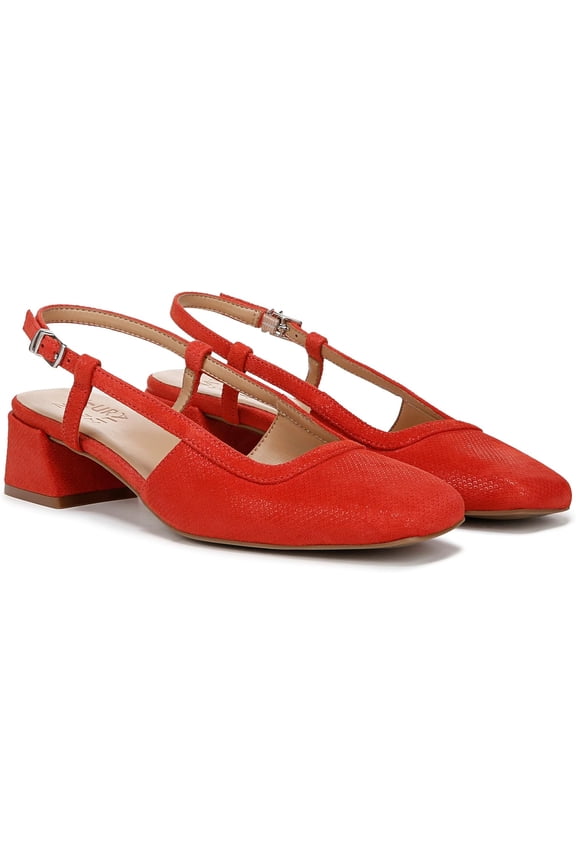 Women's Harper Slingback Pump Red Suede 8.5M