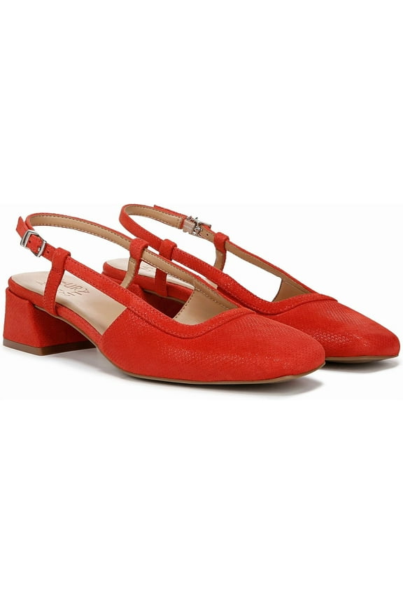 Women's Harper Slingback Pump Red Suede 8.5M