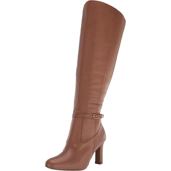 Naturalizer Women's Henny Wedge Pump Boot Cafe Leather 5M
