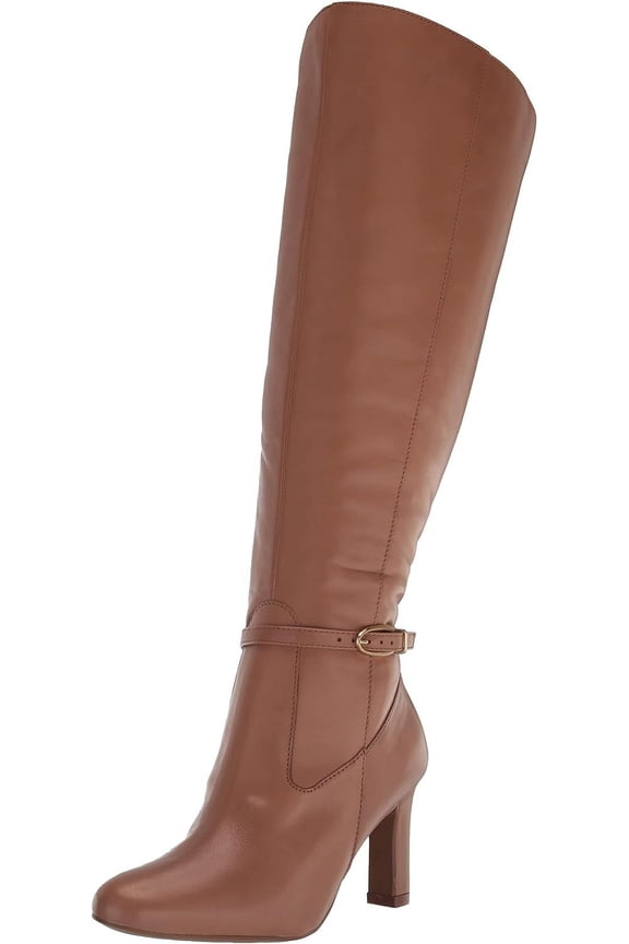 Women's Henny Wedge Pump Boot Cafe Leather 5M