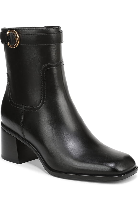 Women's Icy Ankle Boot Black Leather 10W