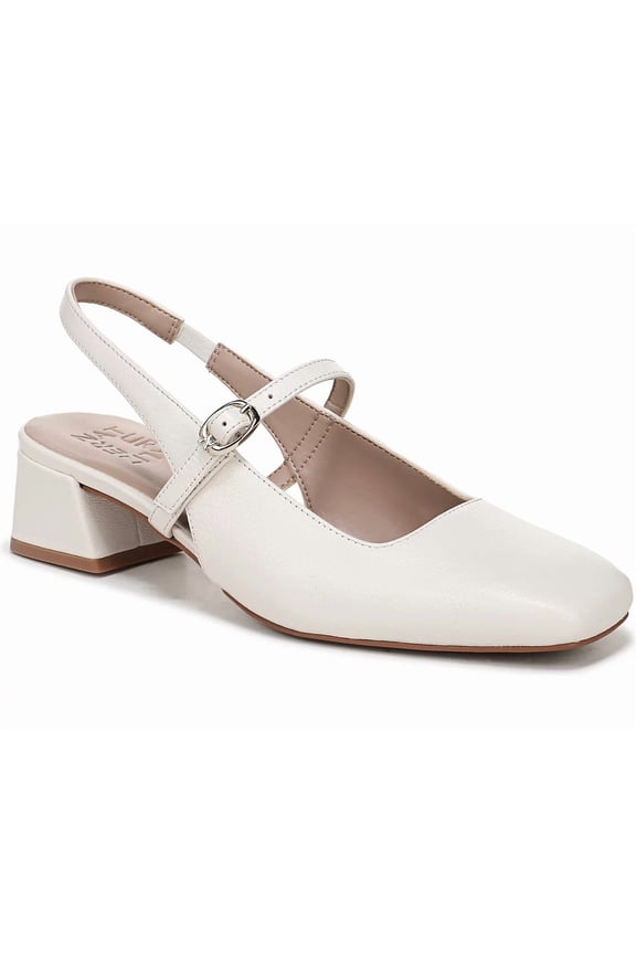Women's Jalee Mary Jane Slingback Pump Warm White Leather 11W