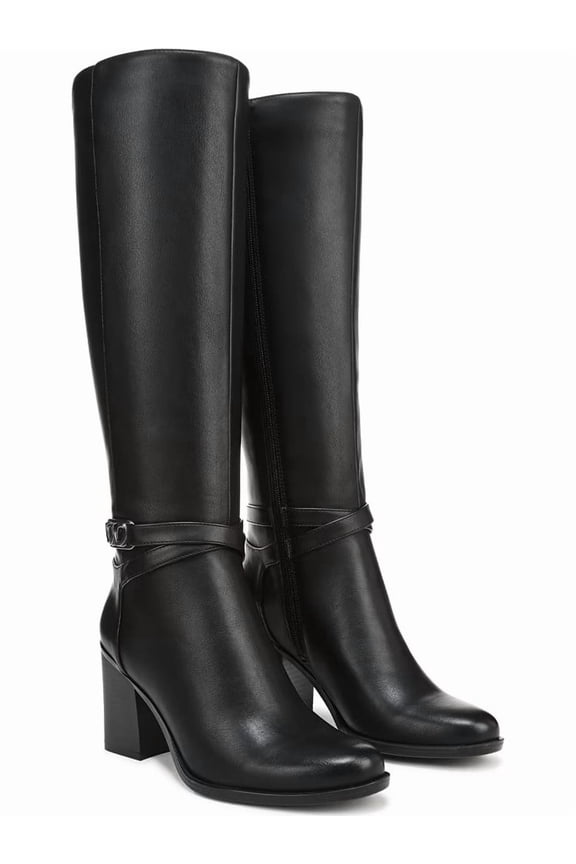Women's Jane Knee High Boot Black Wide Calf 7M