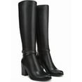 thumbnail image 1 of Naturalizer Women's Jane Knee High Boot Black Wide Calf 7W, 1 of 5