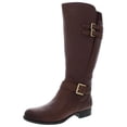 thumbnail image 1 of Naturalizer Womens Jessie Knee-High Wide Calf Riding Boots Brown 11 Medium (B,M), 1 of 2