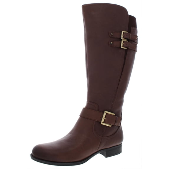 Naturalizer Womens Jessie Knee-High Wide Calf Riding Boots Brown 11 Medium (B,M)