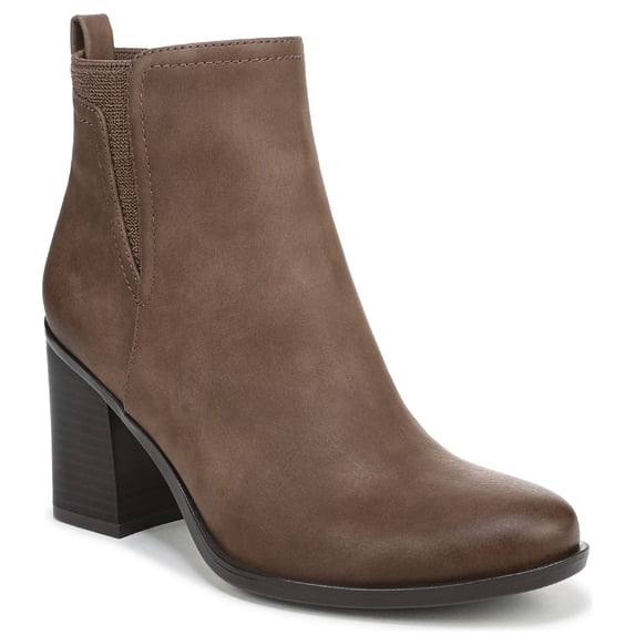 Naturalizer Women's Jodi Block Heel Ankle Bootie Mushroom Brown 9.5W