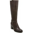 thumbnail image 1 of Naturalizer Women's Joslynn Knee High Heeled Boots Dark Brown Narrow Calf 6M, 1 of 1