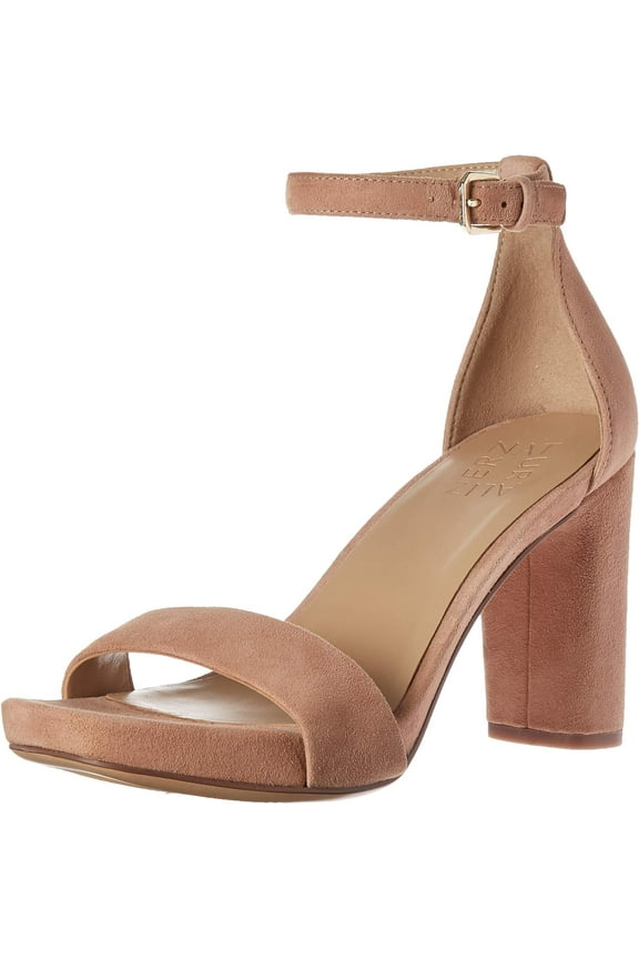 Women's Joy Heeled Sandals Gingersnap Brown Suede 9.5W