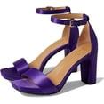 thumbnail image 1 of Naturalizer Women's Joy Heeled Sandals Purple Satin Fabric 6W, 1 of 5