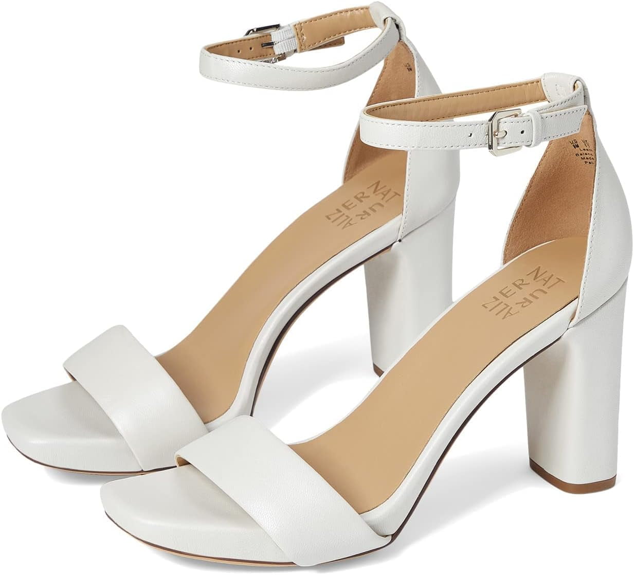 (取寄) ナチュラライザー レディース ジョイ Naturalizer women  Joy White Leather Naturalizer Women's Joy Heeled Sandals White Leather 6M - Walmart.com